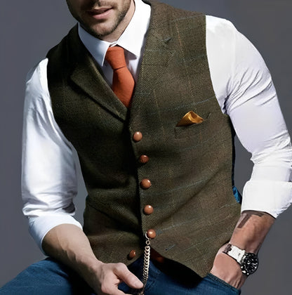 Gilet classique et élégant à la coupe ajustée