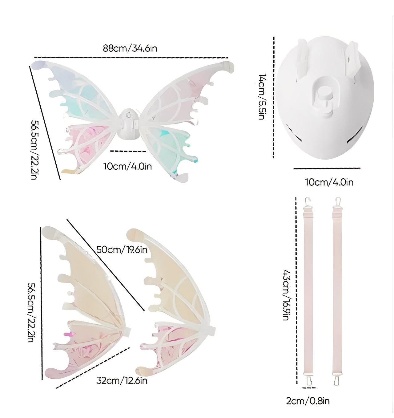Ailes de fée fantaisistes, Kit de construction fantastique, Jouets de jeu créatifs