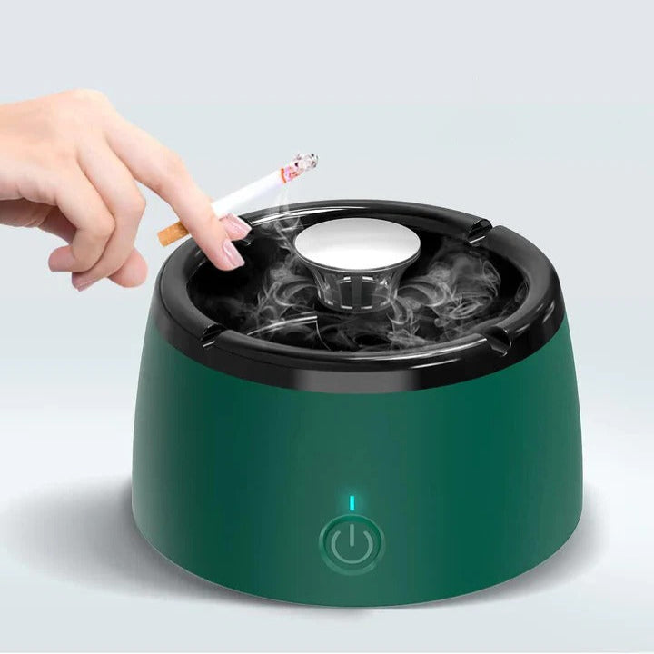 Cendrier de voyage compact avec système de filtration de fumée