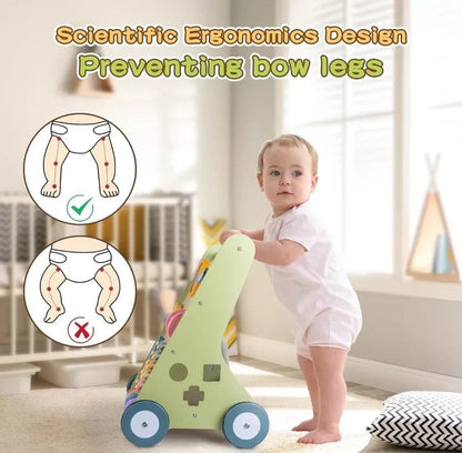 Trottinette et centre d'activités pour bébé