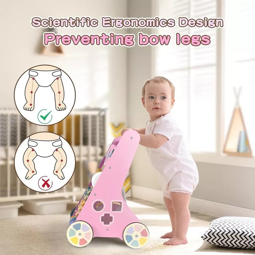 Trottinette et centre d'activités pour bébé