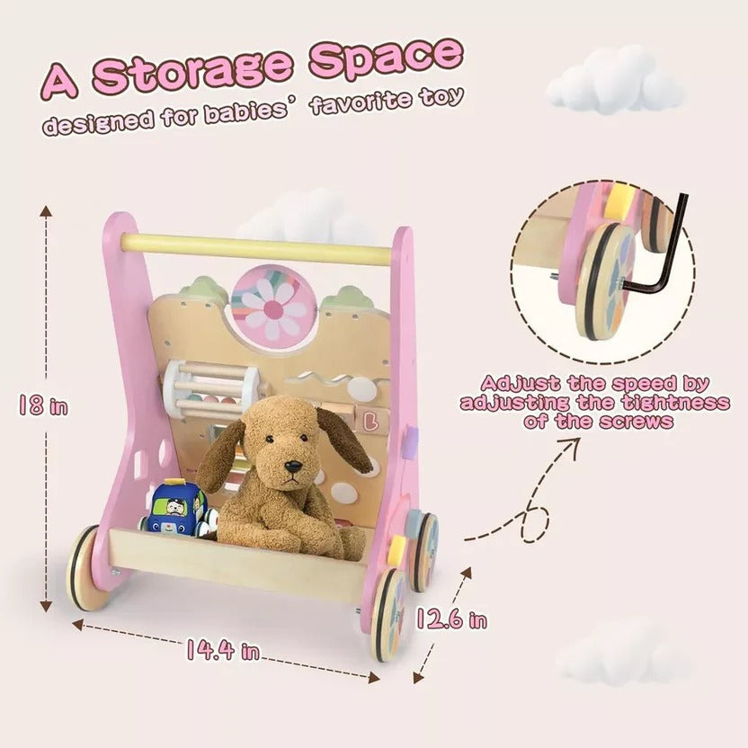 Trottinette et centre d'activités pour bébé