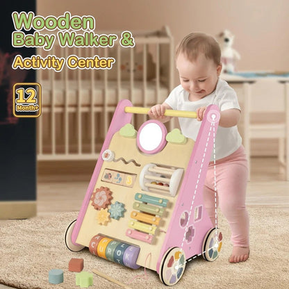 Trottinette et centre d'activités pour bébé