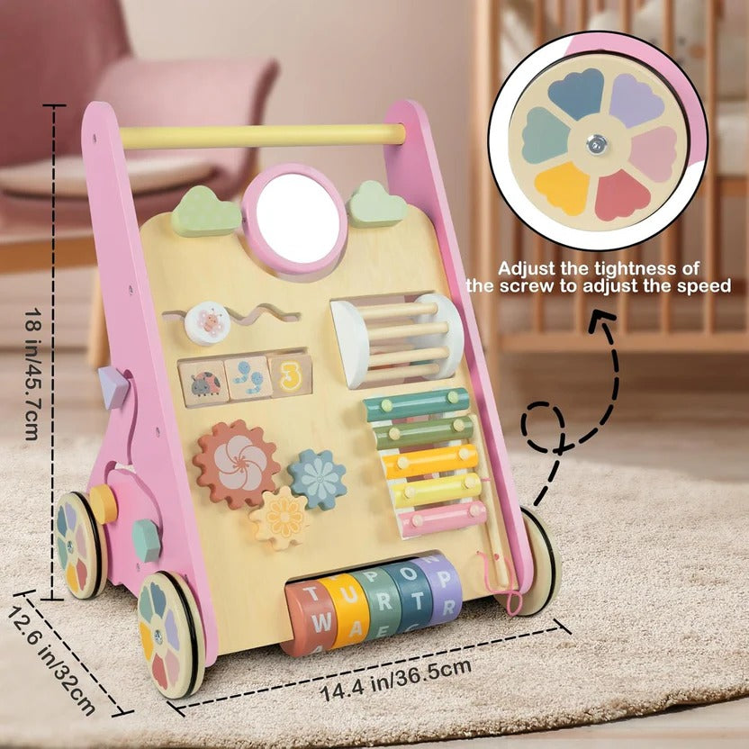Trottinette et centre d'activités pour bébé
