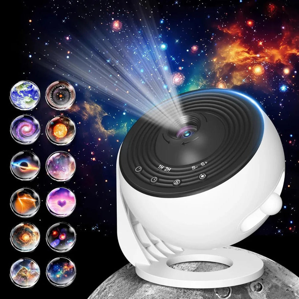 Projecteur Veilleuse Cosmos avec Globe Rotatif