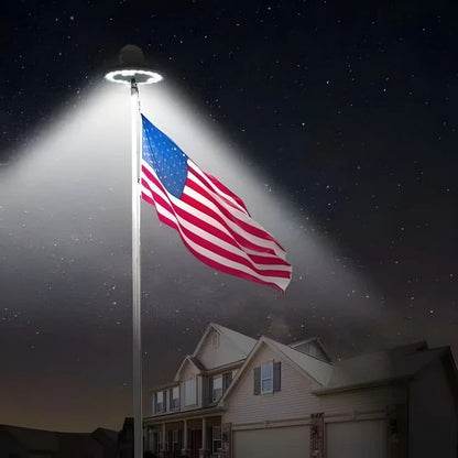 Kit d'éclairage LED pour mât de drapeau extérieur lumineux