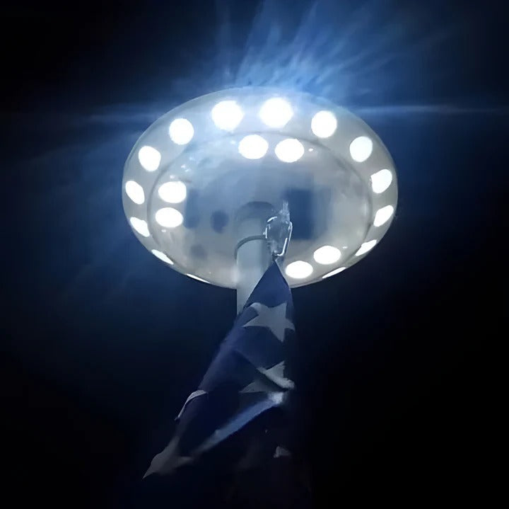 Kit d'éclairage LED pour mât de drapeau extérieur lumineux