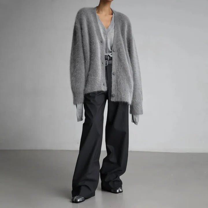 Pull ras du cou en cachemire doux pour femme
