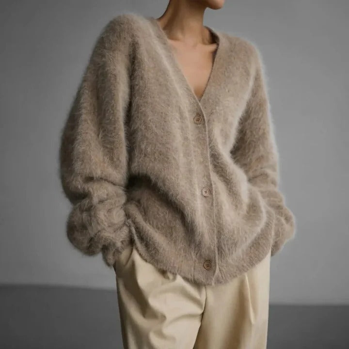 Pull ras du cou en cachemire doux pour femme