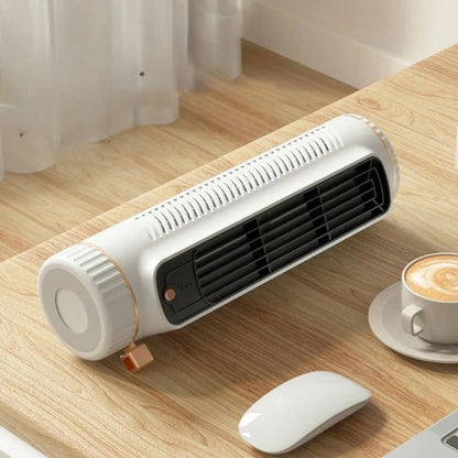 Ventilateur de bureau compact et silencieux avec batterie rechargeable