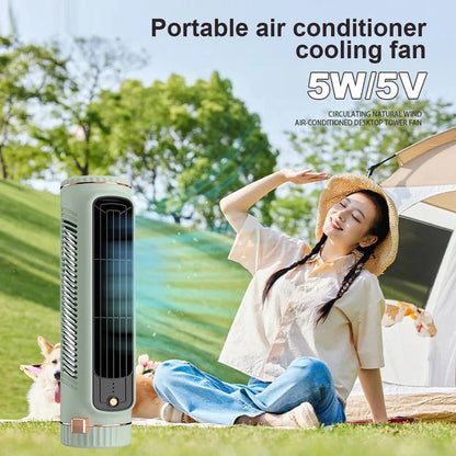 Ventilateur de bureau compact et silencieux avec batterie rechargeable