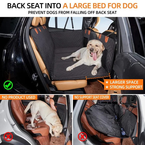 Rehausseur de siège de voiture pour animaux avec fond robuste