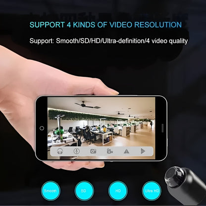 Caméra de sécurité HD compacte avec alerte de mouvement