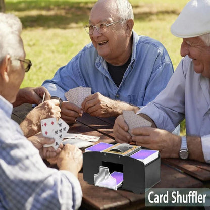 Mélangeur de cartes automatique à piles