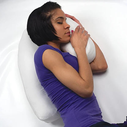 Oreiller de soutien cervical en mousse à mémoire de forme pour dormeur latéral