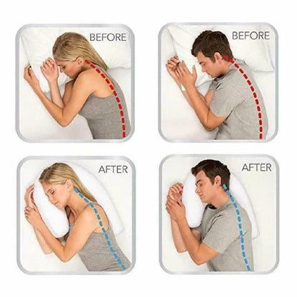 Oreiller de soutien cervical en mousse à mémoire de forme pour dormeur latéral