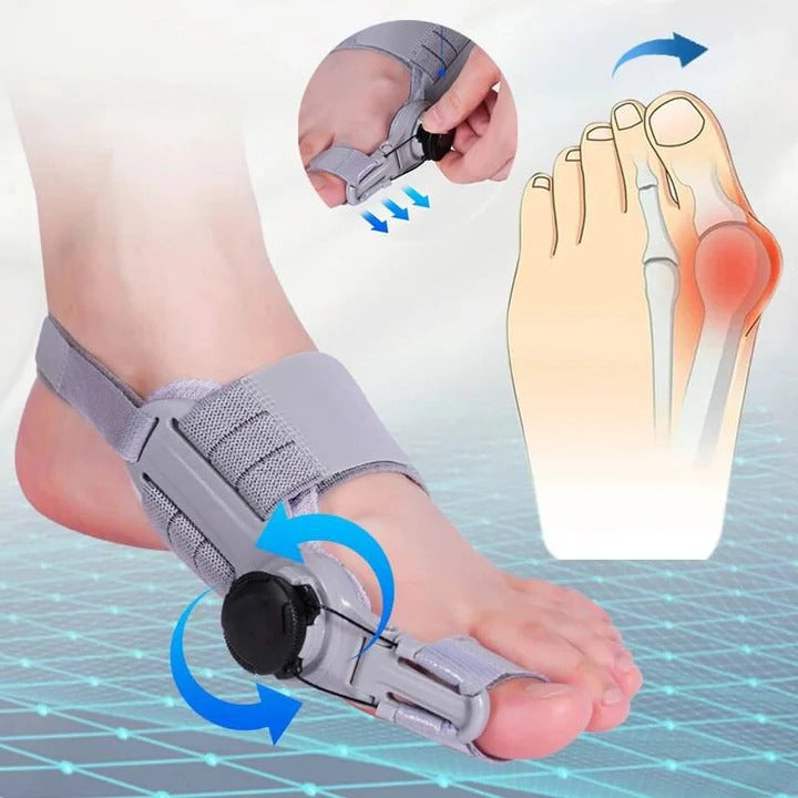 Correcteur d'écartement d'orteils réglable pour l'alignement du pied