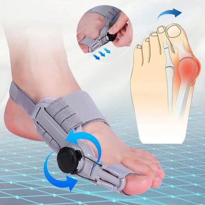 Correcteur d'écartement d'orteils réglable pour l'alignement du pied