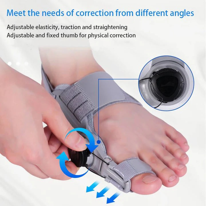 Correcteur d'écartement d'orteils réglable pour l'alignement du pied