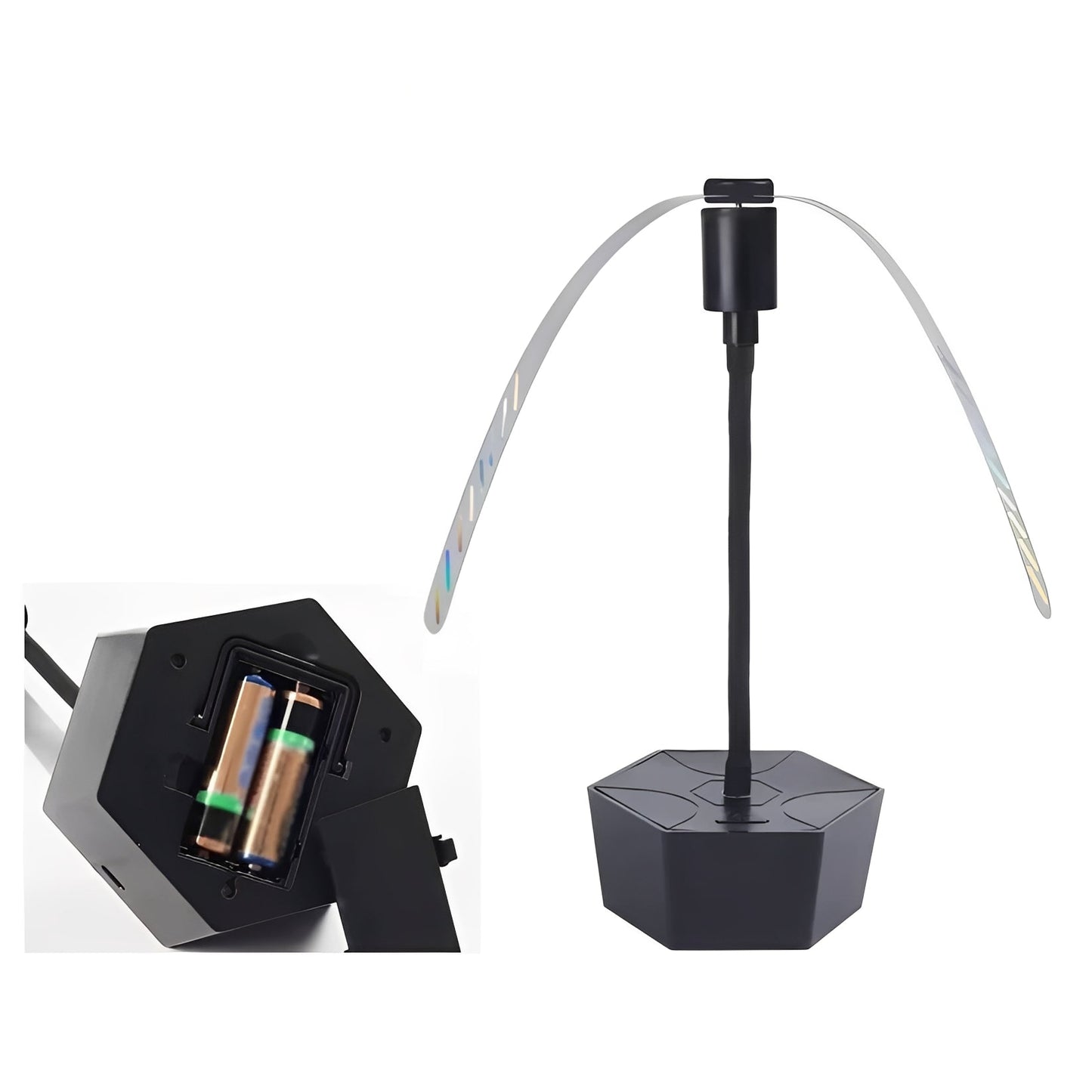 Ventilateur répulsif anti-mouches rechargeable compact