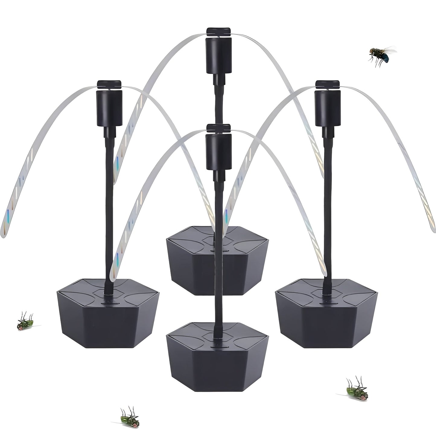Ventilateur répulsif anti-mouches rechargeable compact