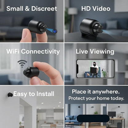 Caméra de sécurité domestique sans fil et mini caméra IP