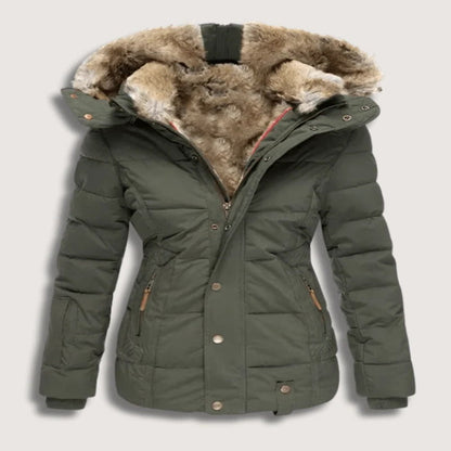 Manteau chaud en duvet pour femme