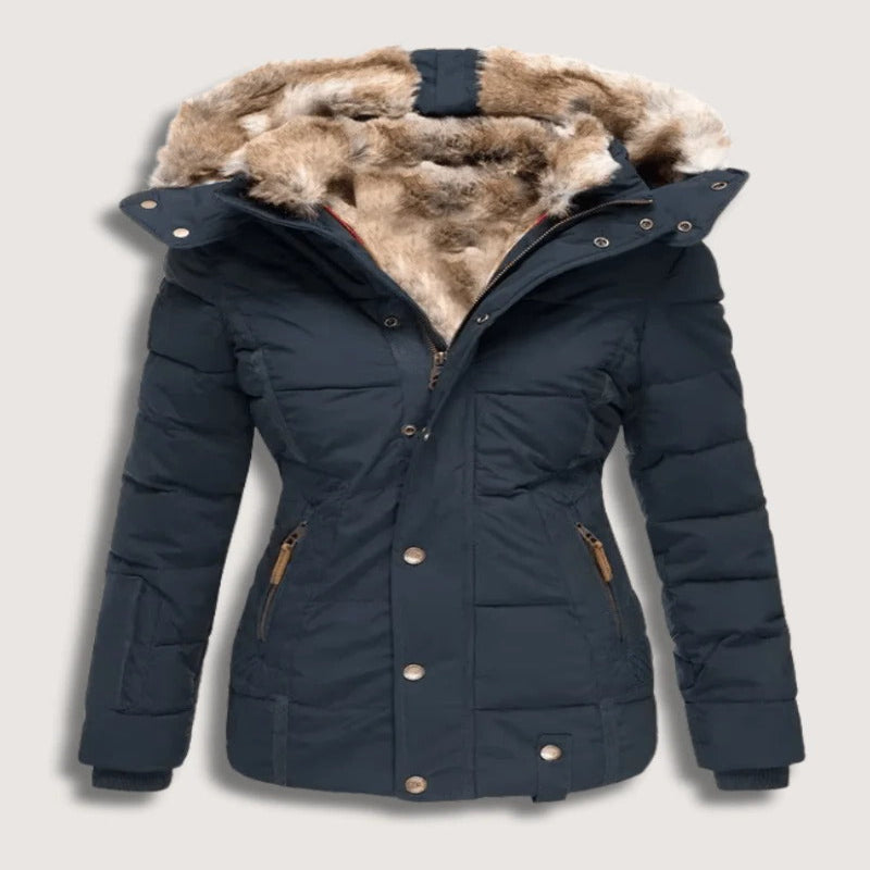 Manteau chaud en duvet pour femme