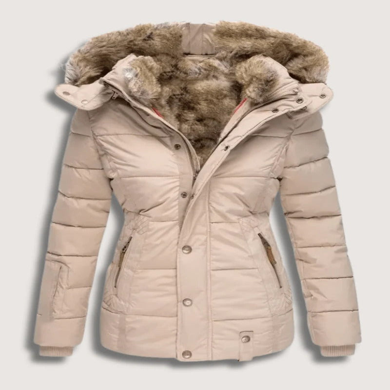 Manteau chaud en duvet pour femme