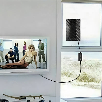Antenne de télévision d'intérieur numérique transparente