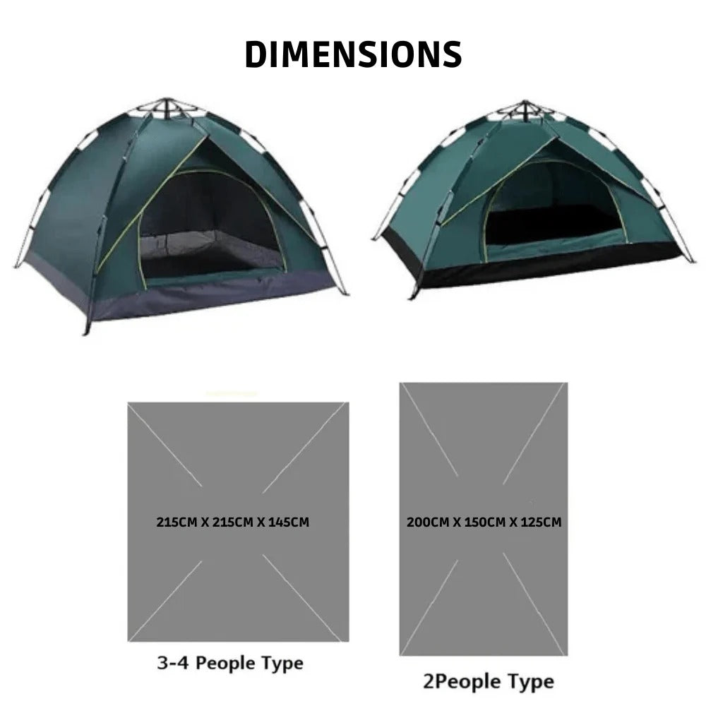 Tente de camping pop-up portable à montage facile