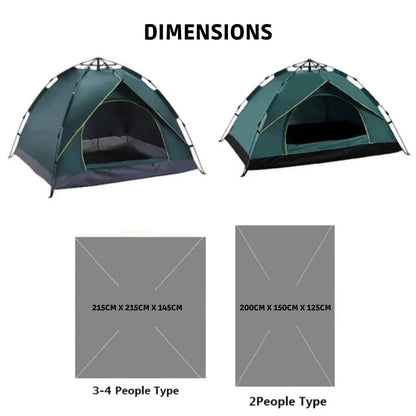 Tente de camping pop-up portable à montage facile