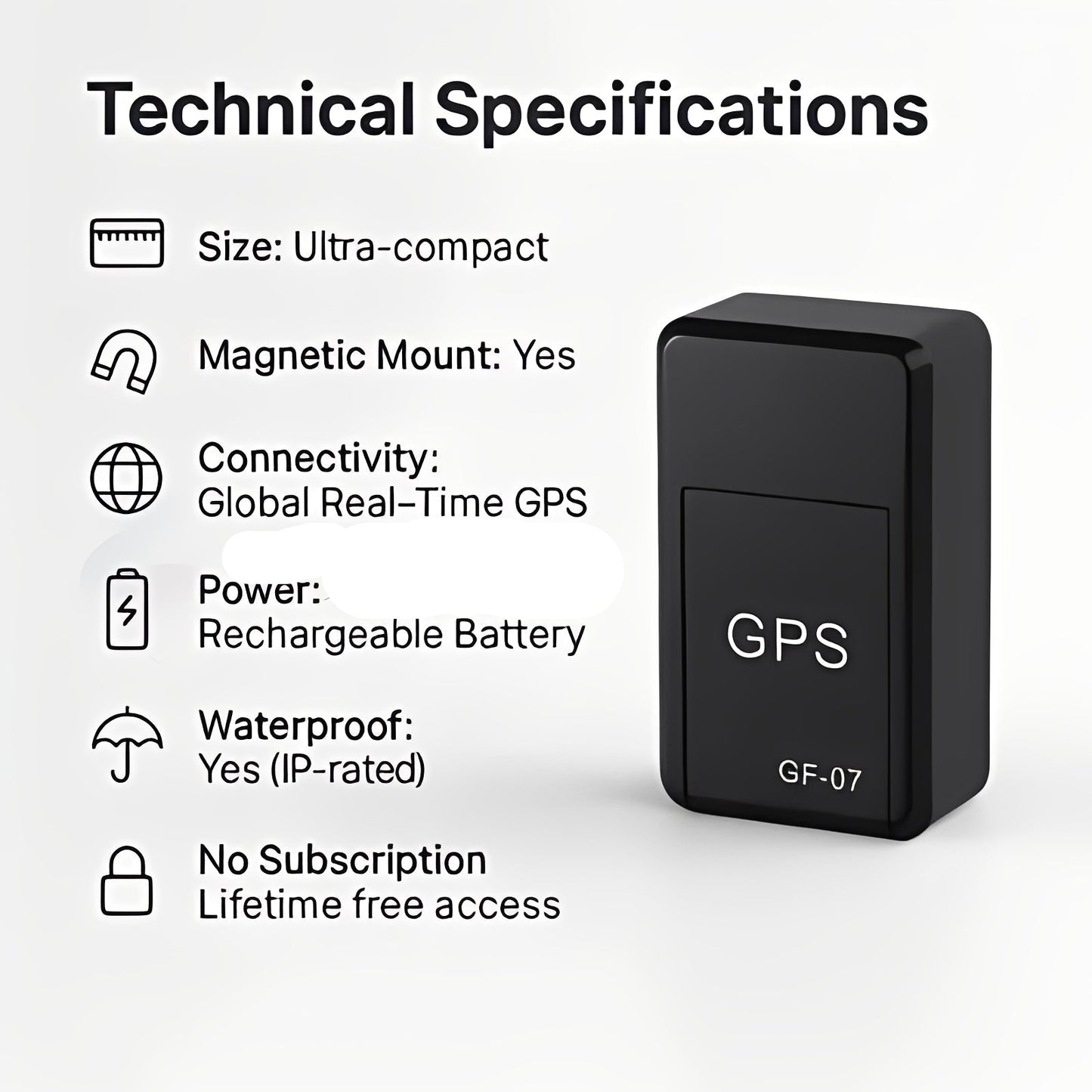 Traqueur d'actifs compact et détecteur magnétique dissimulés