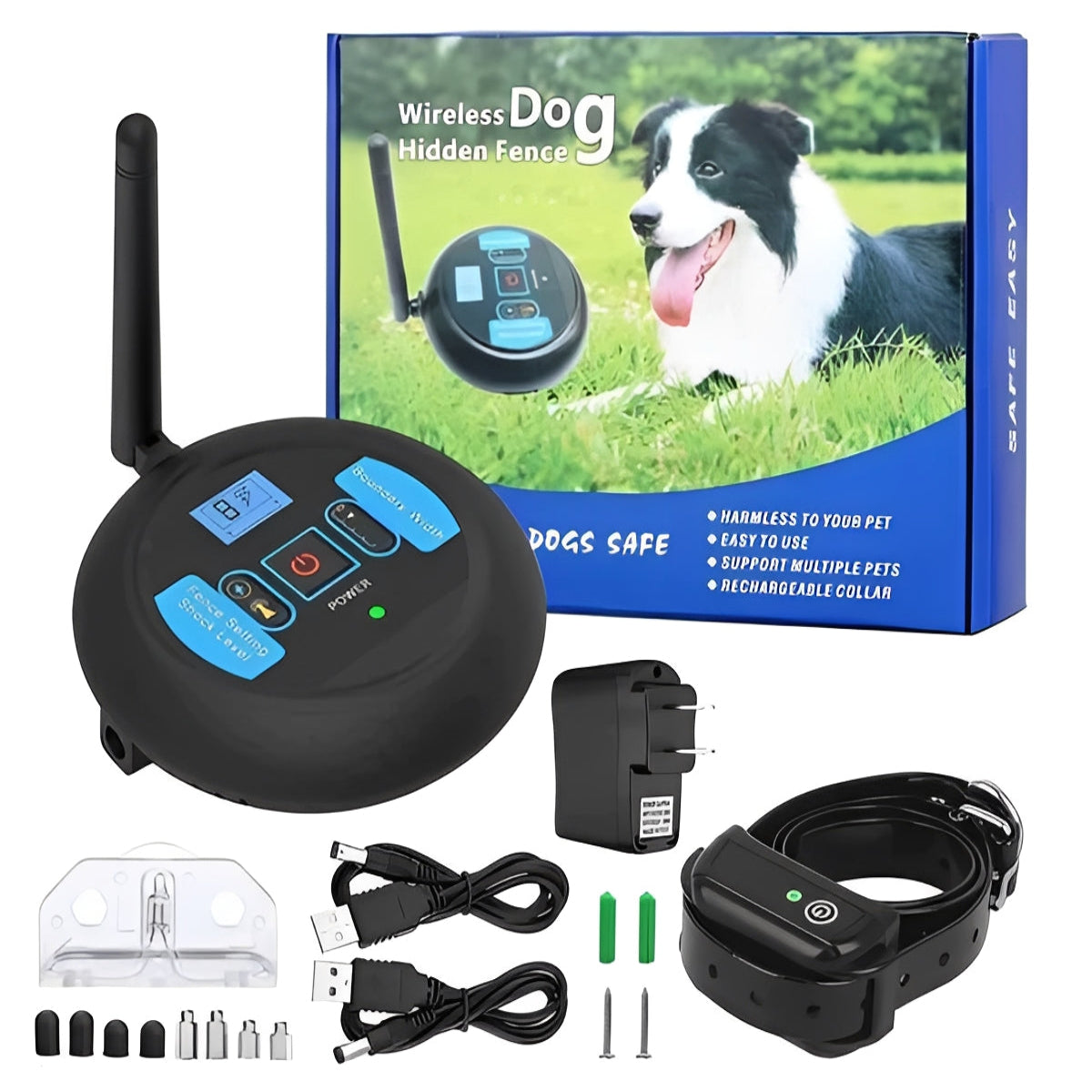 Barrière d'entraînement pour animaux de compagnie et système de dressage extérieur