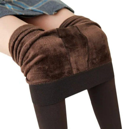 Legging polaire chaud taille haute pour femme