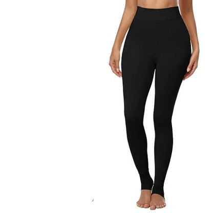 Legging polaire chaud taille haute pour femme