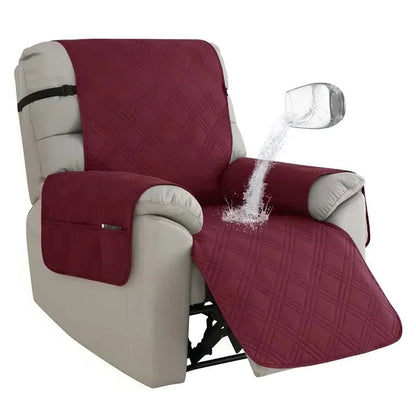 Housse de fauteuil inclinable durable avec support antidérapant