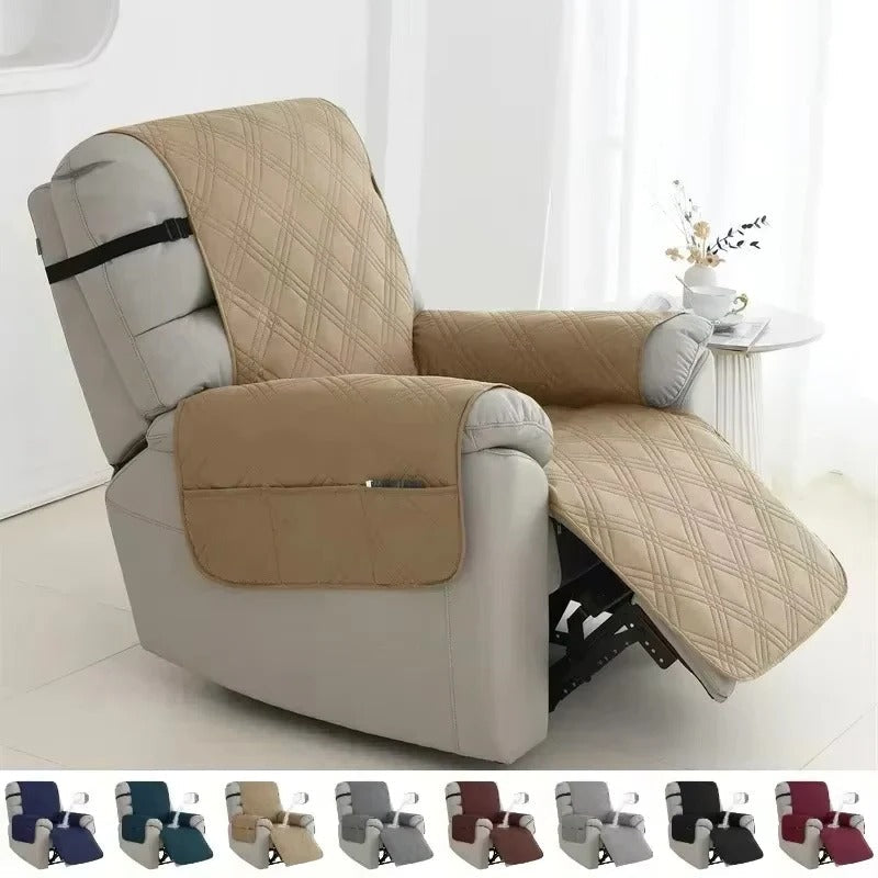 Housse de fauteuil inclinable durable avec support antidérapant
