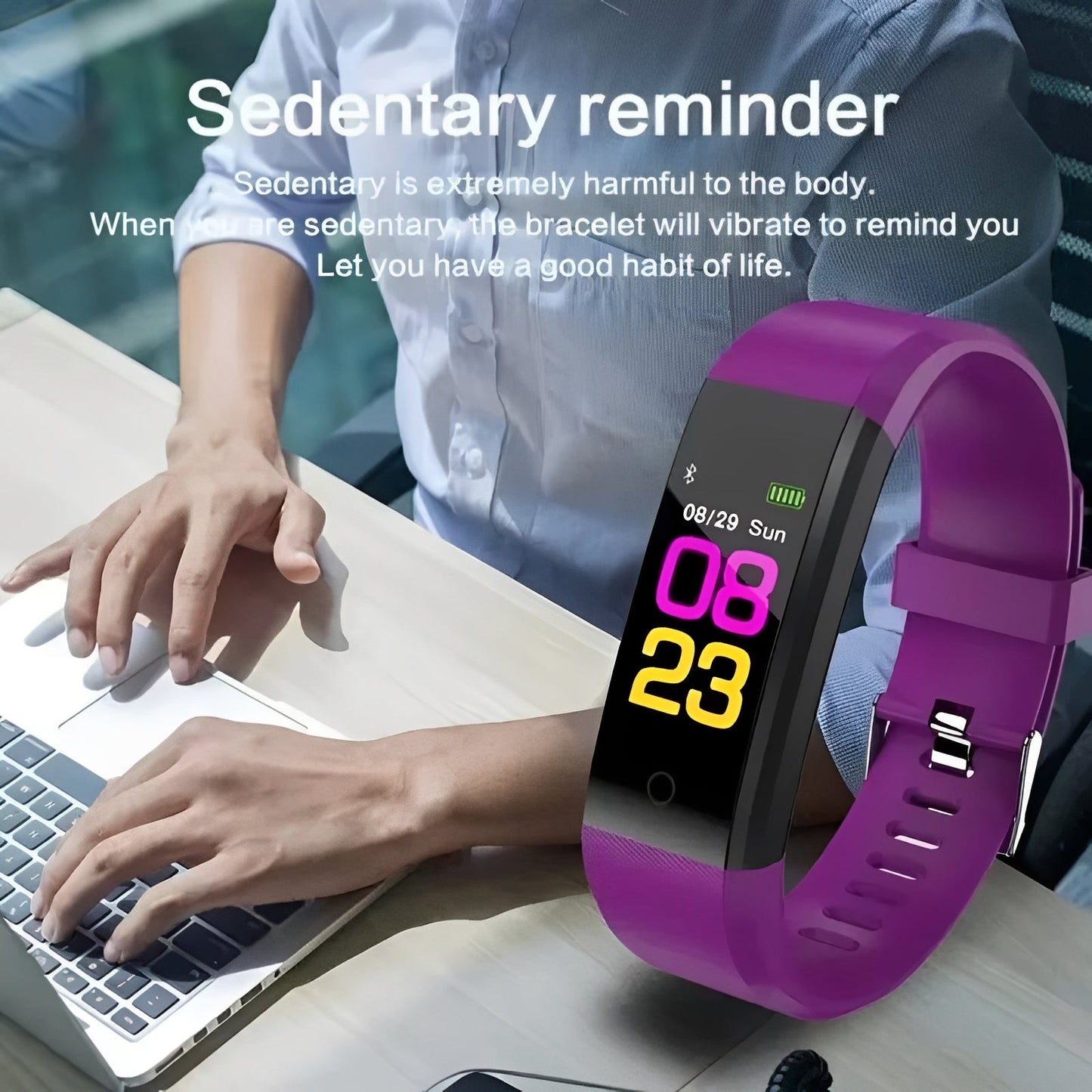 Montre de sport connectée avec cardiofréquencemètre et écran numérique