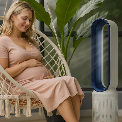 Ventilateur tour fin et silencieux avec télécommande