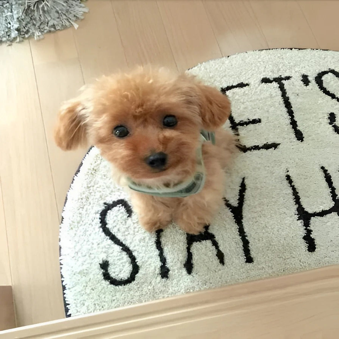 Chien en peluche tout doux avec base lestée