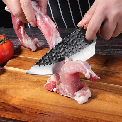 Couteau de chef en acier inoxydable tranchant avec manche ergonomique