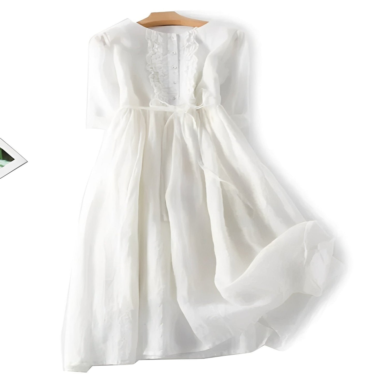 Robe d'été fleurie à volants pour femme