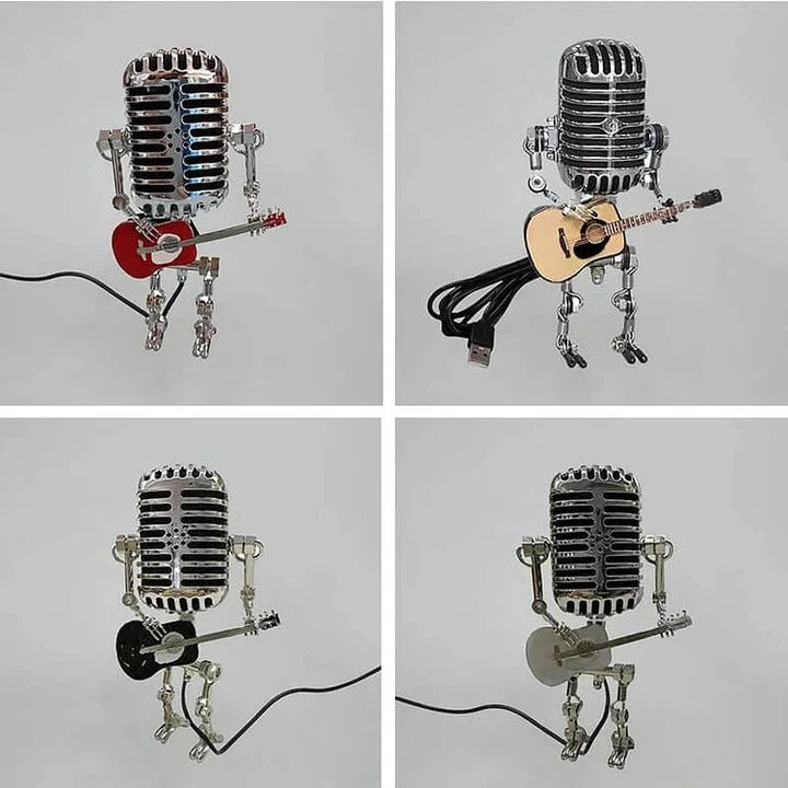 Lampe de table thème musique rétro