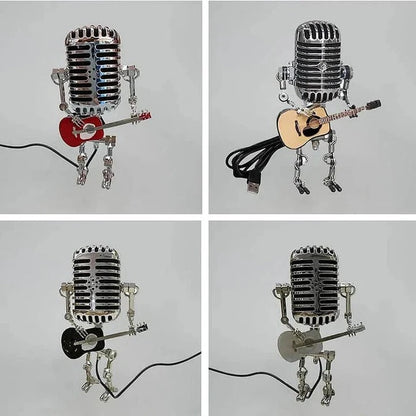 Lampe de table thème musique rétro