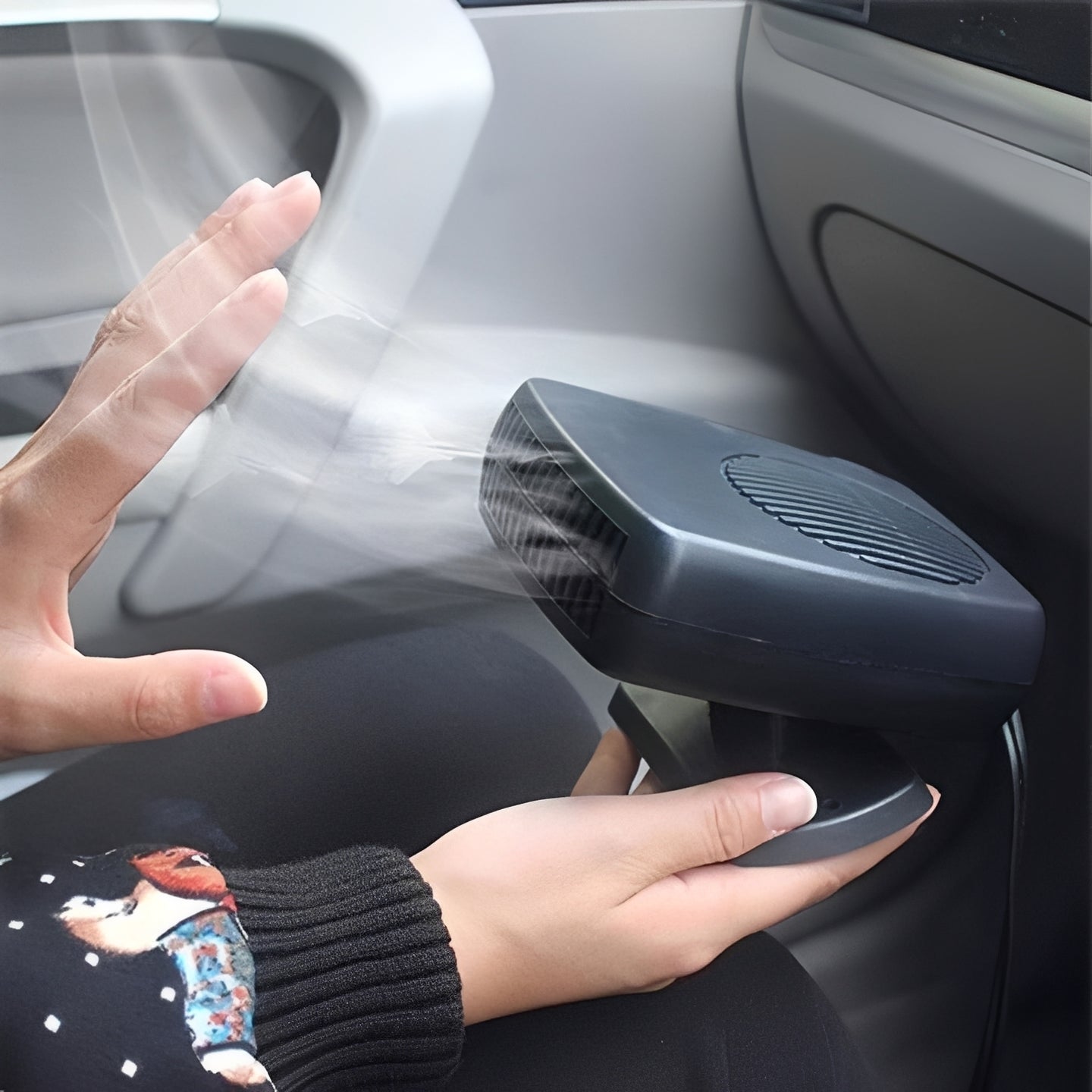 Chauffage soufflant compact 12V en céramique pour voiture pour l'hiver