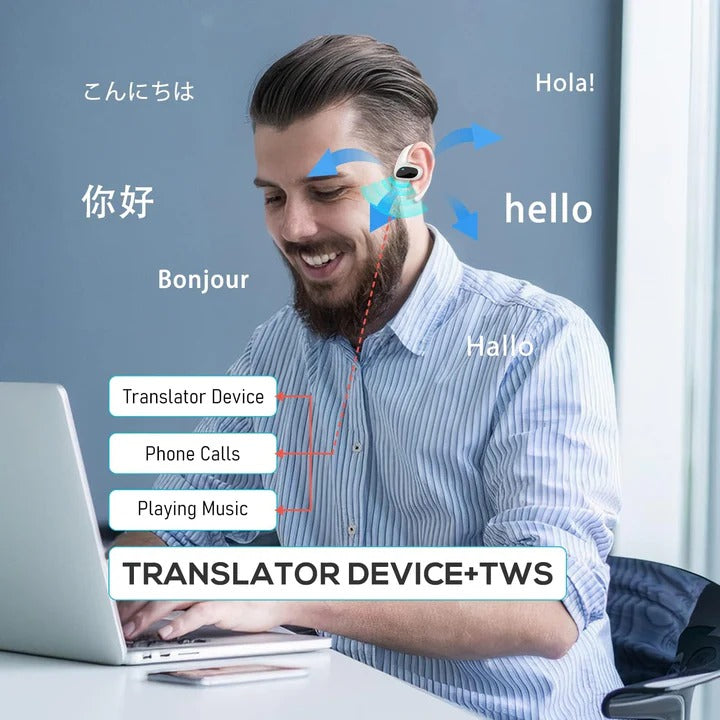 Écouteurs Bluetooth intelligents avec application de traduction vocale