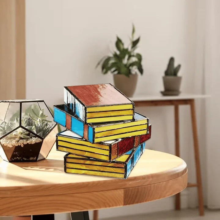 Lampe de table style livre unique avec éclairage LED