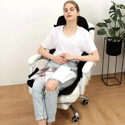 Coussin de siège de massage chauffant pour le soulagement du bas du dos