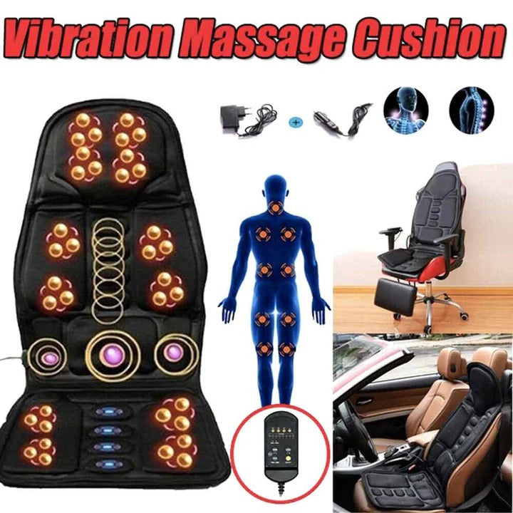 Coussin de siège de massage chauffant pour le soulagement du bas du dos